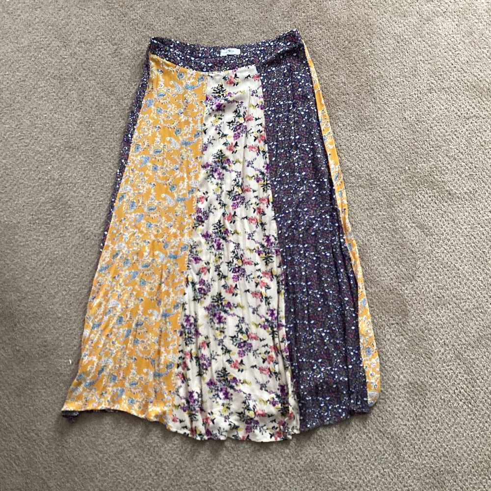 Natural Life floral maxi skirt